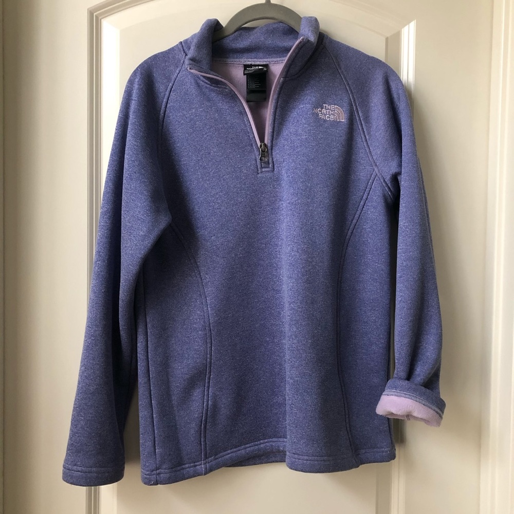 Purple North Face Quarter Zip